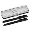 nabor_ruchek_castello_solution_ruchka_sharikovaya_roller_v_futlyare_pencase_smart_chernyy_matovyy