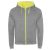 heather grey/fluor yellow